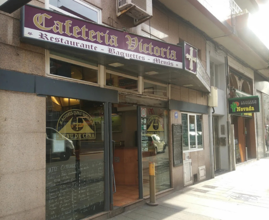 Fachada Cafetería Victoria en Gijón