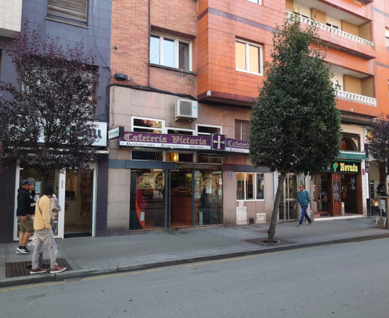 Fachada Cafetería Victoria en Gijón