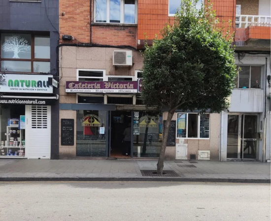 Fachada Cafetería Victoria en Gijón