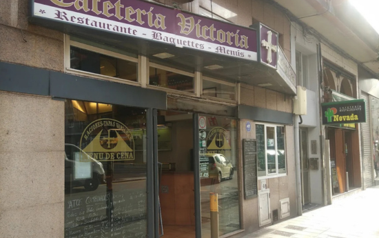 Fachada Cafetería Victoria en Gijón