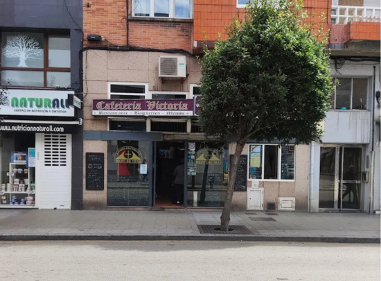 Fachada Cafetería Victoria en Gijón